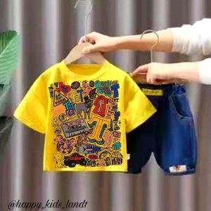 تیشرت شلوارک فشن لباس پسرانه