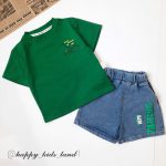 تیشرت شلوارک فانتزی اورجینال لاکچری و خاص پرتقالی رنگ(دخترانه_پسرانه) کدکالا : H2312 - Image 4